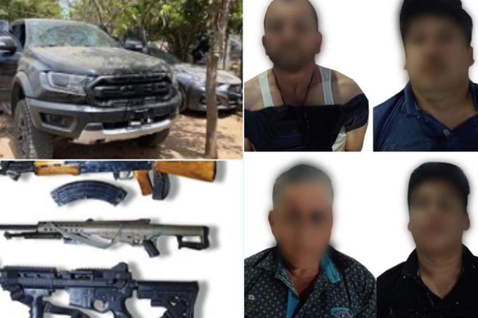 Golpe a sicarios de los hijos del Chapo, sufren bajas, les quitan armas y autos de lujo
